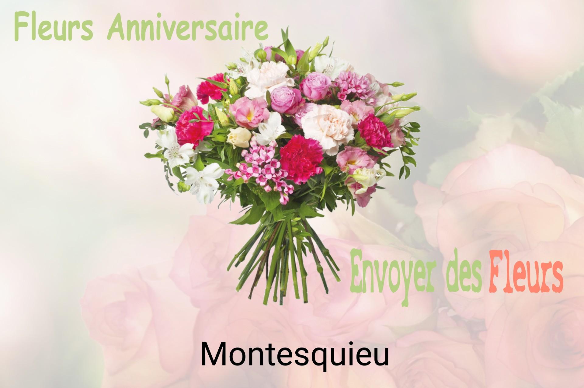 Bouquet de fleurs d’anniversaire livré à Montesquieu