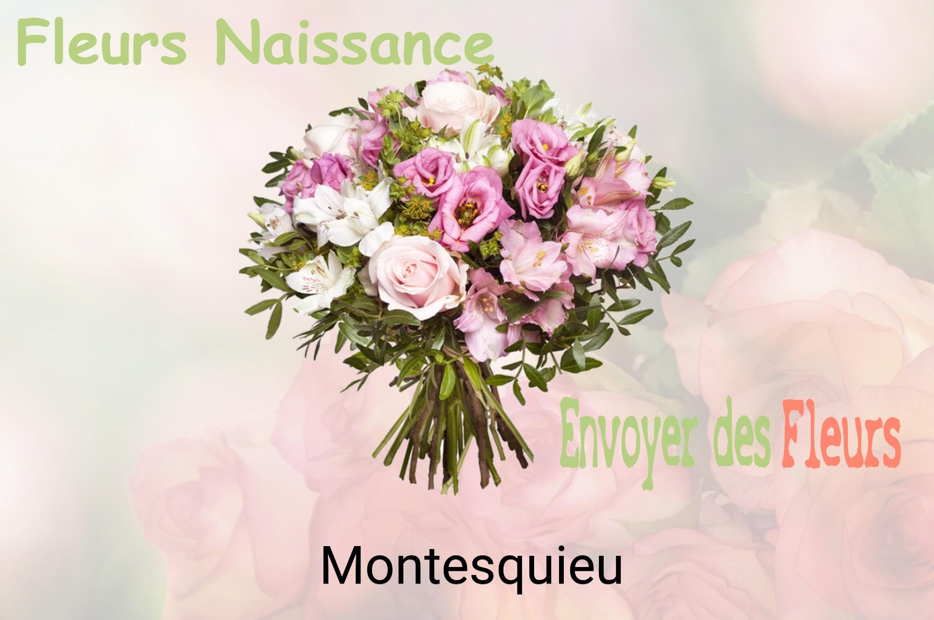 Bouquet de fleurs de naissance livré à Montesquieu